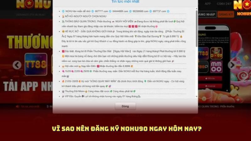 Vì sao nên Đăng Ký NOHU90 ngay hôm nay?